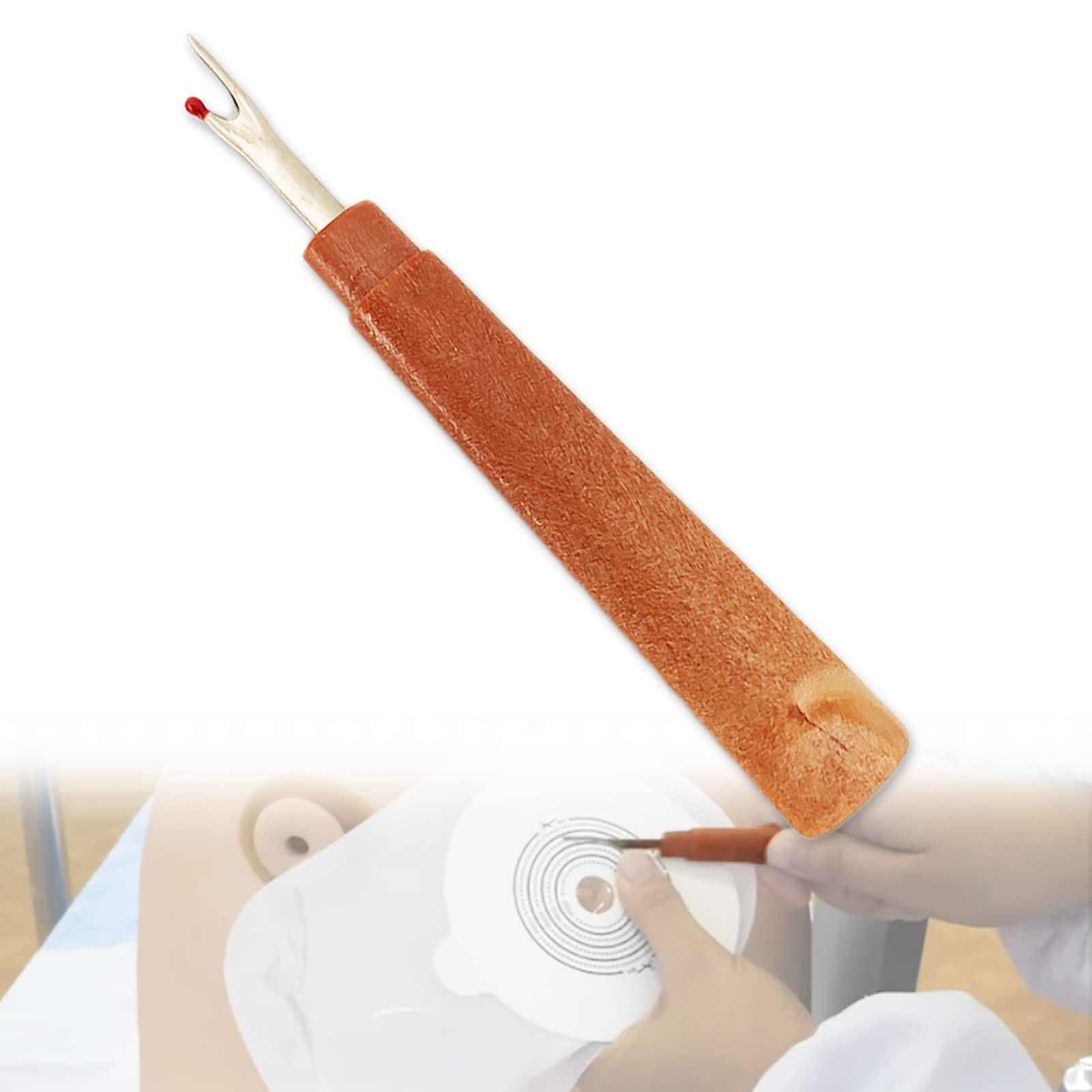 Forbici per colostomia e stomia, forbici per sacca per ileostomia, taglia infermieristica con punta rotonda smussata, 12,7 cm L