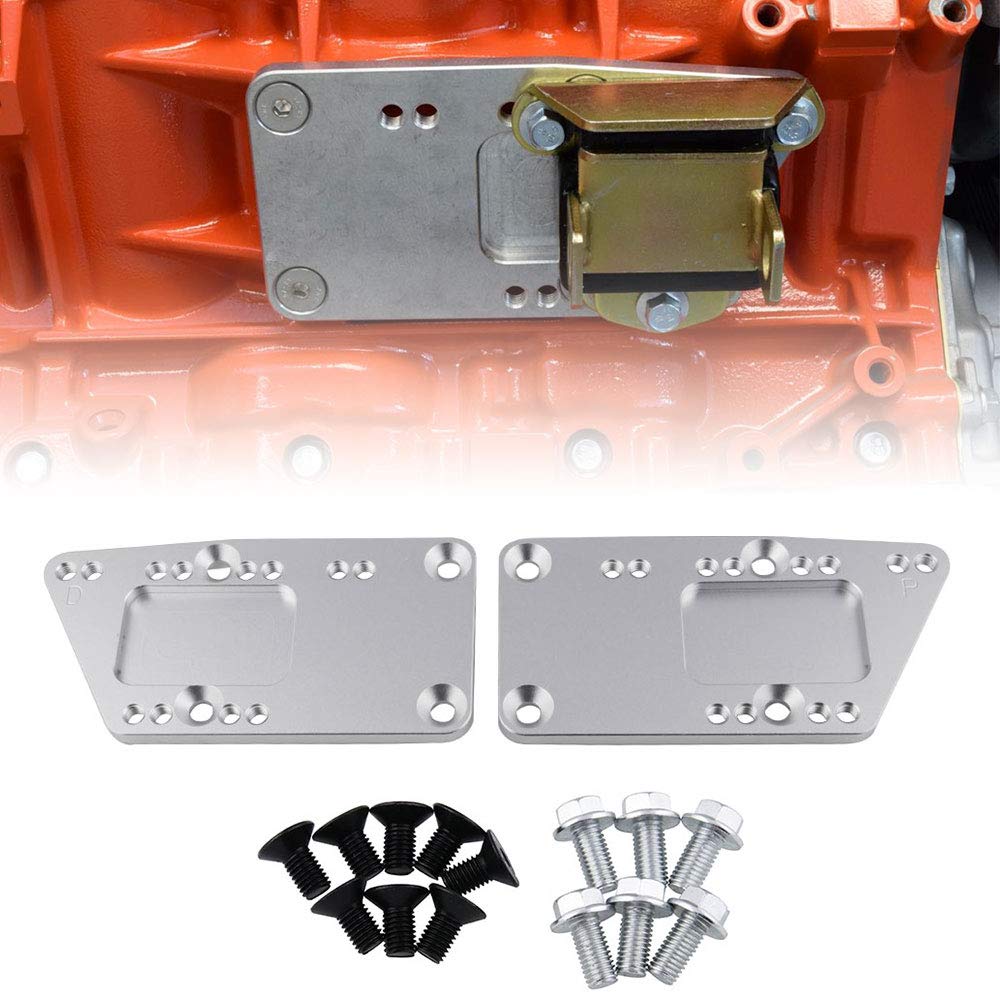 Photo 1 of RULLINE Motor Mount Adapter Plate SBC Vehicle to LS Engine Universal Swap Bracket Small Block LS Conversion Adjustable LS1 LS3 LS2 LQ4 LQ9 LS6 L92 L99 L33 LR4 Billet