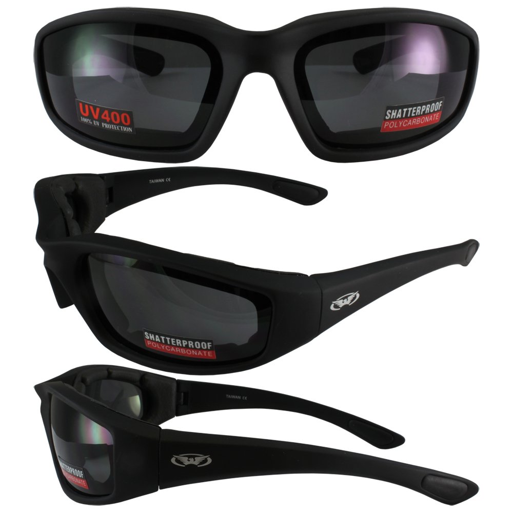 Global VisionGlobal Vision Eyewear Kickback Sunglasses with EVA Foam, Smoke Lens