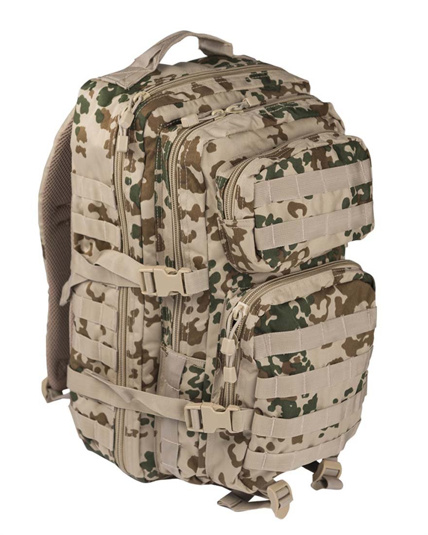 Tactical Combat MOLLE US Assault Pack 36L German Tropical Camo