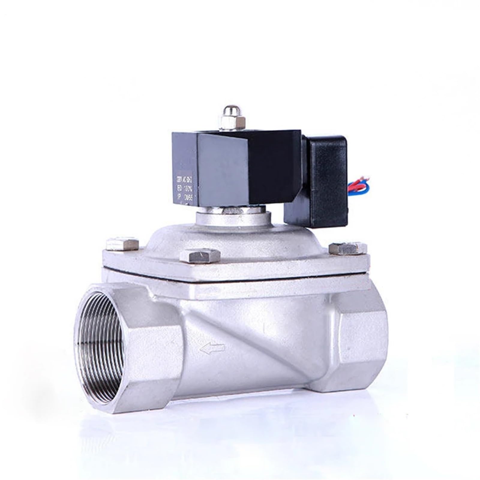 Huuoqiwy 24Vdc-Normally Open Stainless Steel Energy-Saving Solenoid Valve Normally Closed/Normally Open Electric Water Valve Ip65 Full Coil 12V 24V 220V(24Vdc-Normally Open)