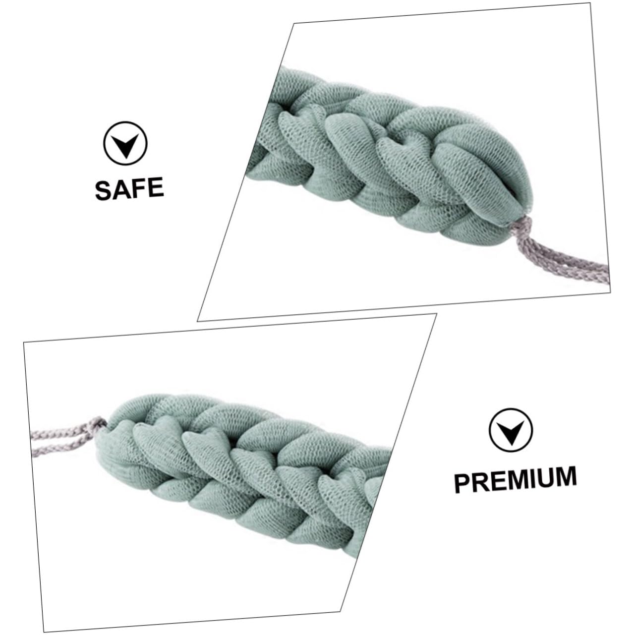 FRCOLOR 8 pz barra abrasiva per la schiena asciugamano asciugamano asciugamani da bagno esponja para bañarse asciugamano asciugamano doccia asciugamano bagno panno strofinaccio un bagno bagno panno