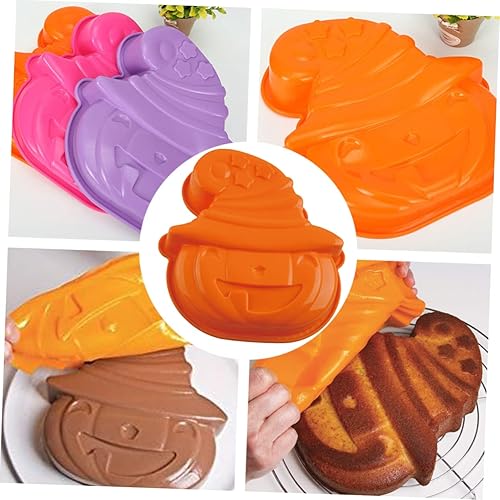 Miniatura 9 de KJHBV 1 pieza de molde de pastel de calabaza de Halloween, molde de silicona para dulces, moldes de chocolate, mini calabaza de silicona para pastel