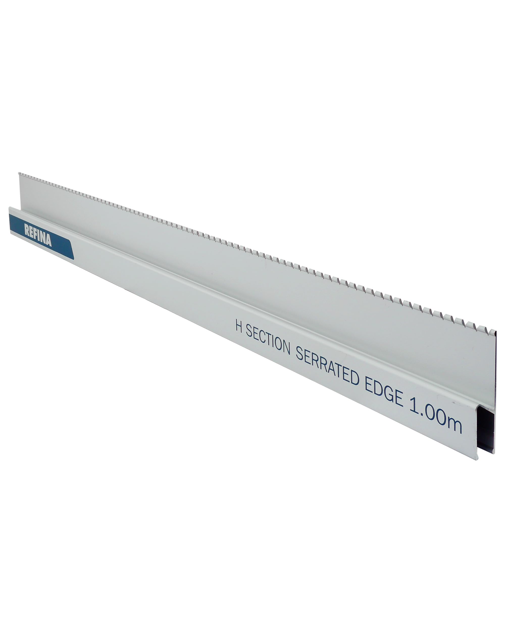REFINA 3'4" (1.00m) Serrated H Section Feather Edges - 113 x 20mm Profile, 1.3mm Lightweight & Durable Aluminium - Serrated Edge for Removing Air Pockets, Distributing Materials, & Reducing Laitance