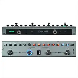 Cuvave cube baby efetor de baixo/bass,pedal de multiefeito M-VAVE Tank-B recarregável 36 predefinições 9 slots de pré-amplificador 8 slots de gabinete IR 3 efeitos de modulação/atraso/reverberação
