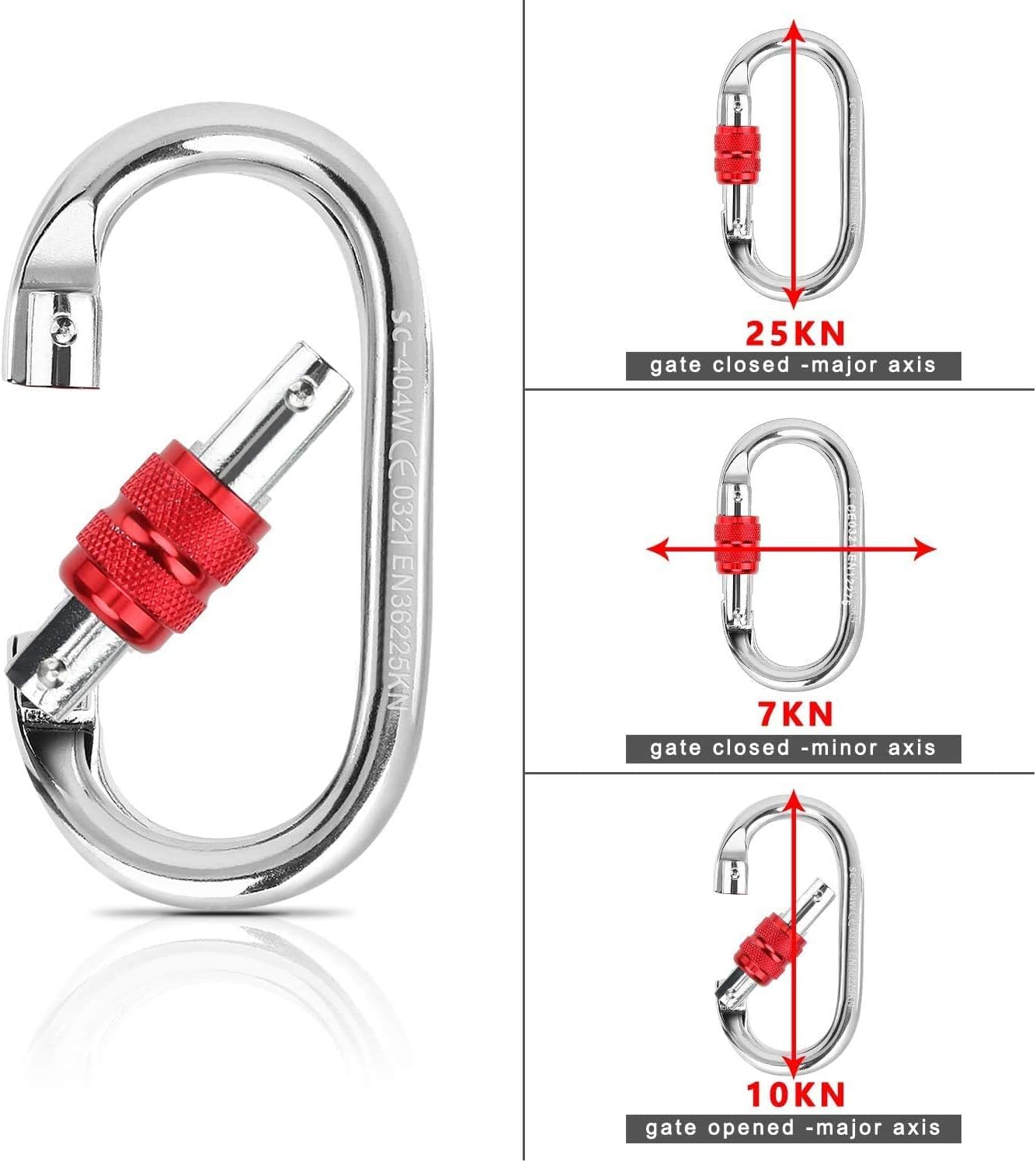 Columpio, dispositivo giratorio de 30 KN con certificado CE, dispositivo giratorio de 360°, accesorio colgante para columpio de árbol de red, silla hamaca, cuerda de escalada, yoga aéreo,