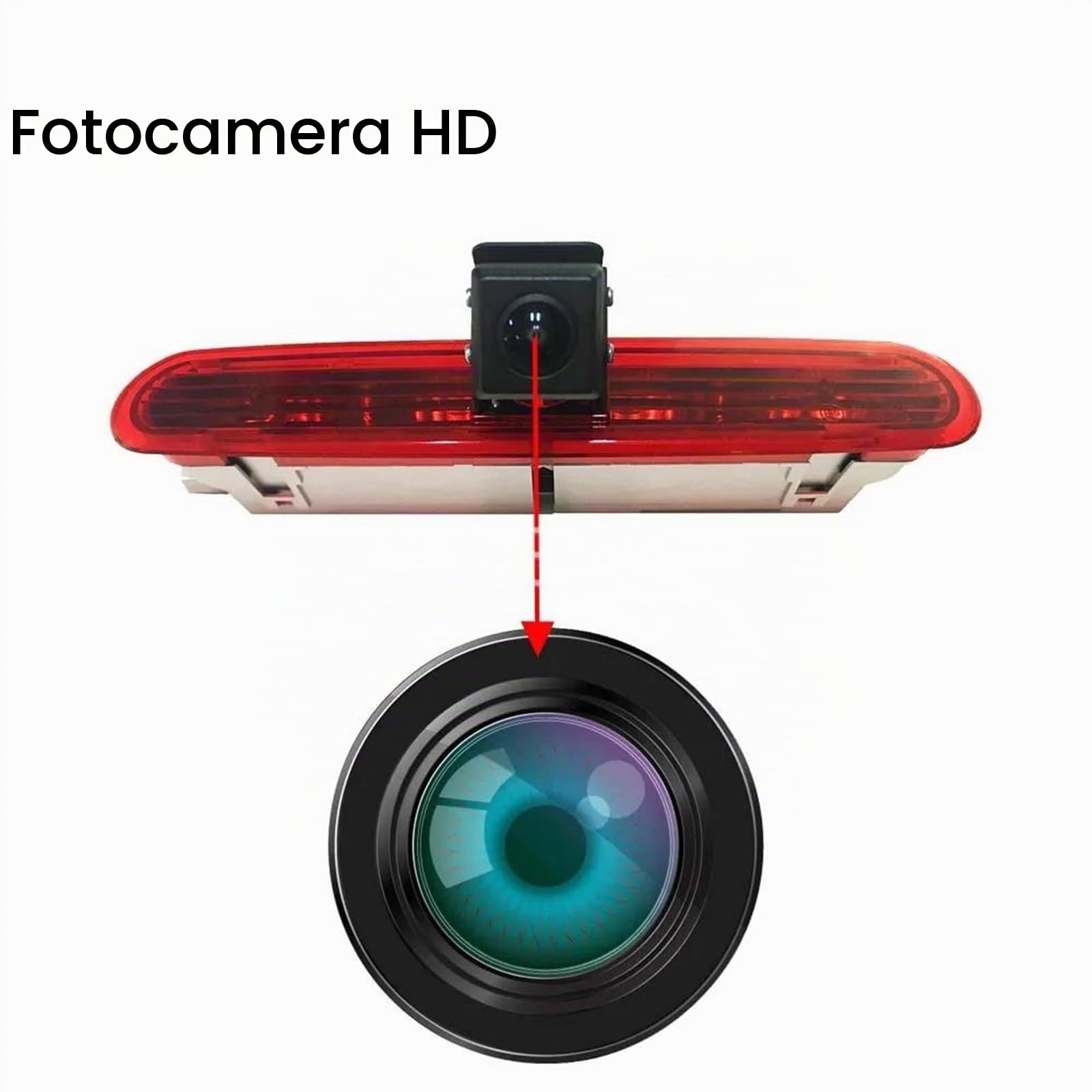 Retrocamera Telecamera Per Retromarcia Con Luce Freno Per Auto CCD Per FIAT Per Doblo 2011-2018 Telecamera Per Retromarcia Per Parcheggio Telecamera Posteriore Auto