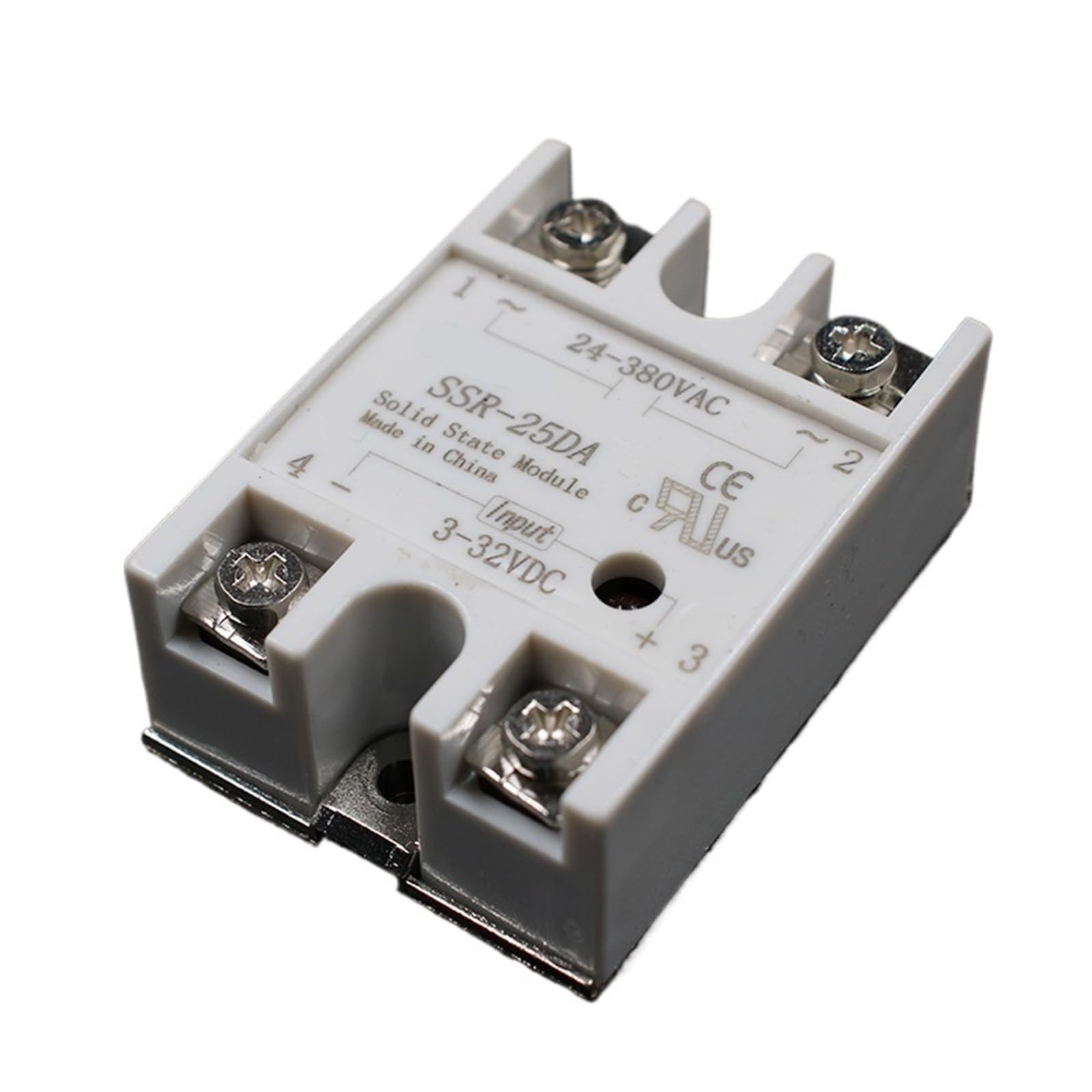 1 unidad SSR-25 DA SSR-25DA 25A SSR entrada de relé 3-32VDC salida 24-380VAC for controlador de temperatura PID voltaje de modelado