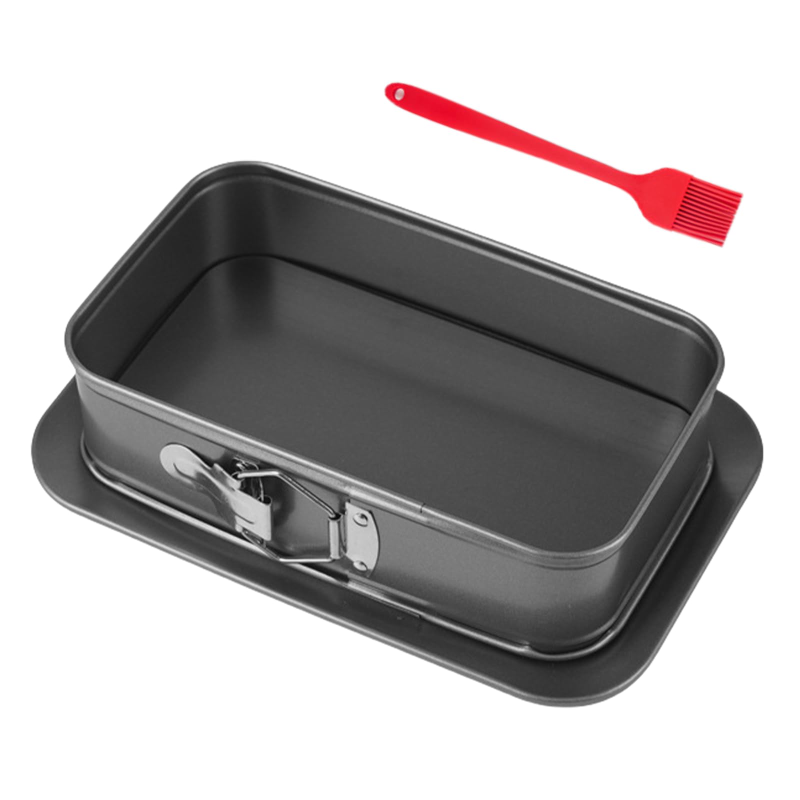 Teglia apribile rettangolare 28 x 18 cm, ispirazione, contenitore rettangolare primaverile, stampo da forno quadrato, a prova di perdite, antiaderente, perfetto per torte e torte
