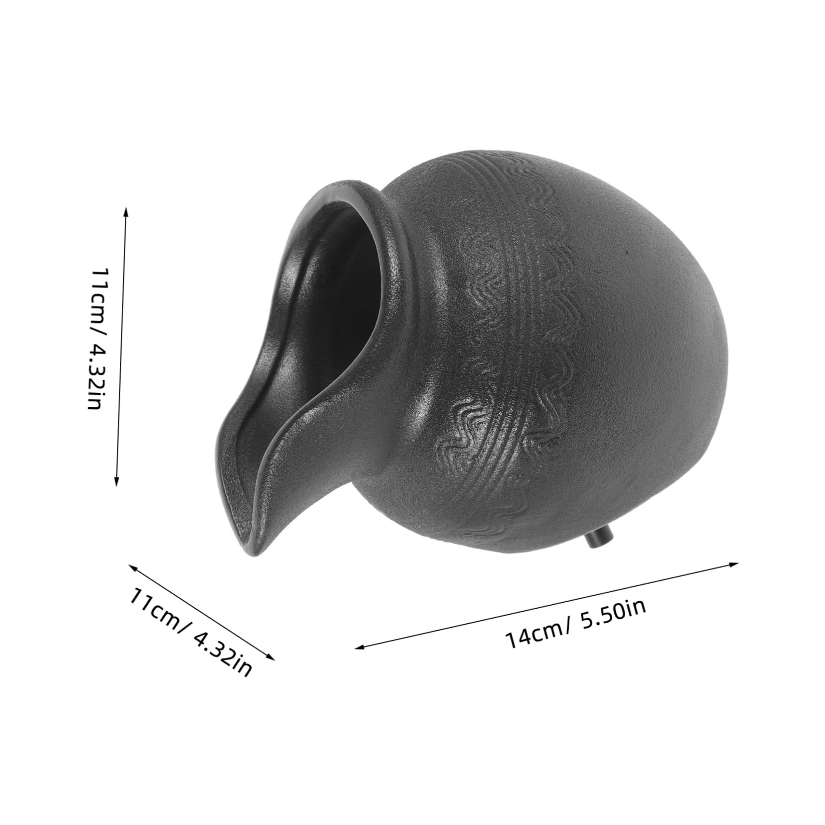 Vaso Fontana in Ceramica a Cascata Decorativa per Interni ed Esterni, Arredamento la Casa e Giardino, Design Compatto Circolazione D’acqua per Balconi e Cortili, Risparmio