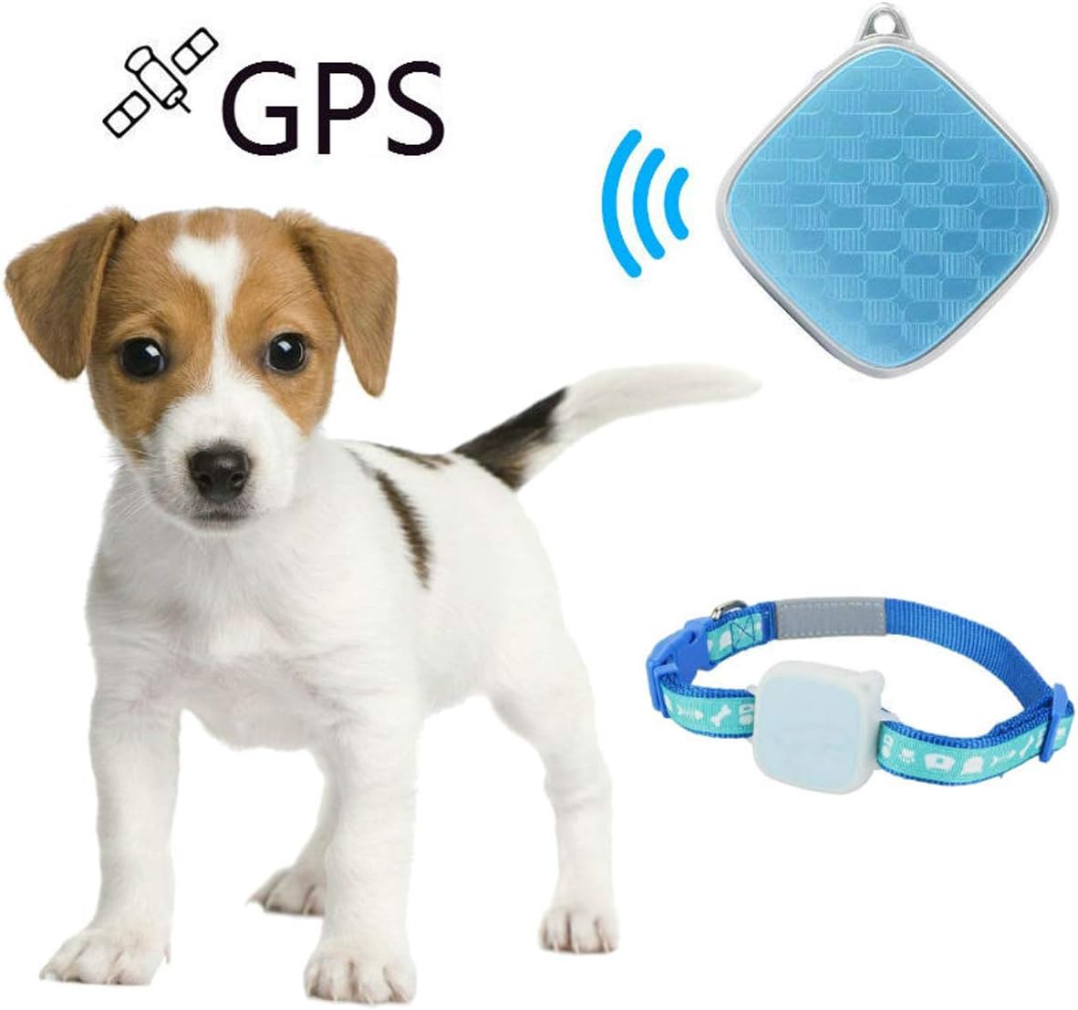 YMCCOOL IP65 Waterproof Tracker Pet Dog Mini Tracker Dog Real-time GSM/GPRS/GPS Tracker Finder Device Long Standby Time Tracking Locator with SOS Alarm NOT FIT CAT (SIM CARD NOT INCLUDED)