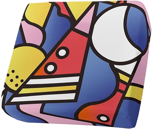 Prime Leader Sofa Covers Couch Cushion Covers, Gradient Colorful Block Triangle Abstract Pattern Stretch Elastic Sofa Slipcovers Furniture Protector