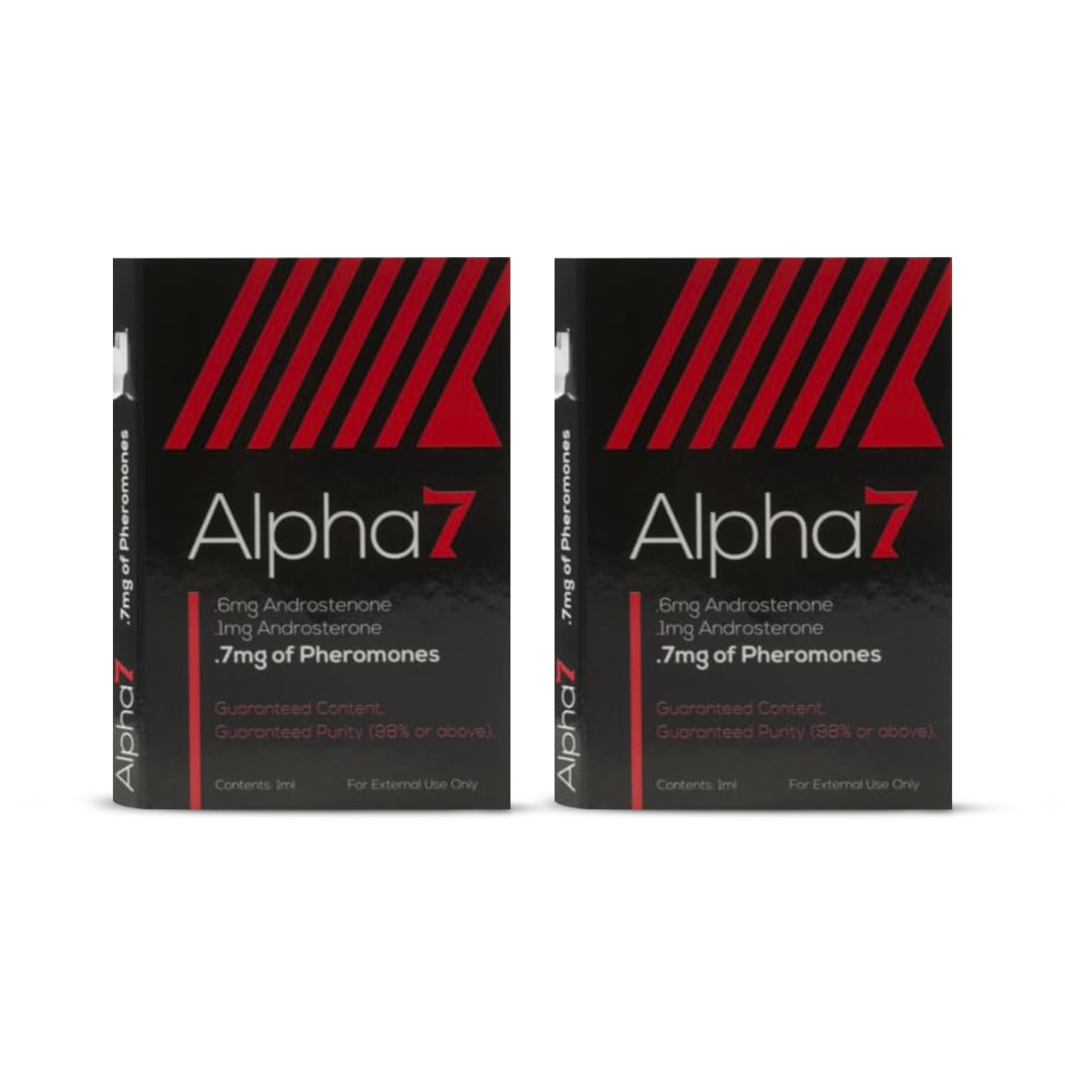 Alpha 7 Unscented - Pheromone Cologne for Men with Pure Pheromones - High Concentration Blend to Attract Women - Top Selling Perfume Oil Designed to Complement Your Scent (2x (1 ml))