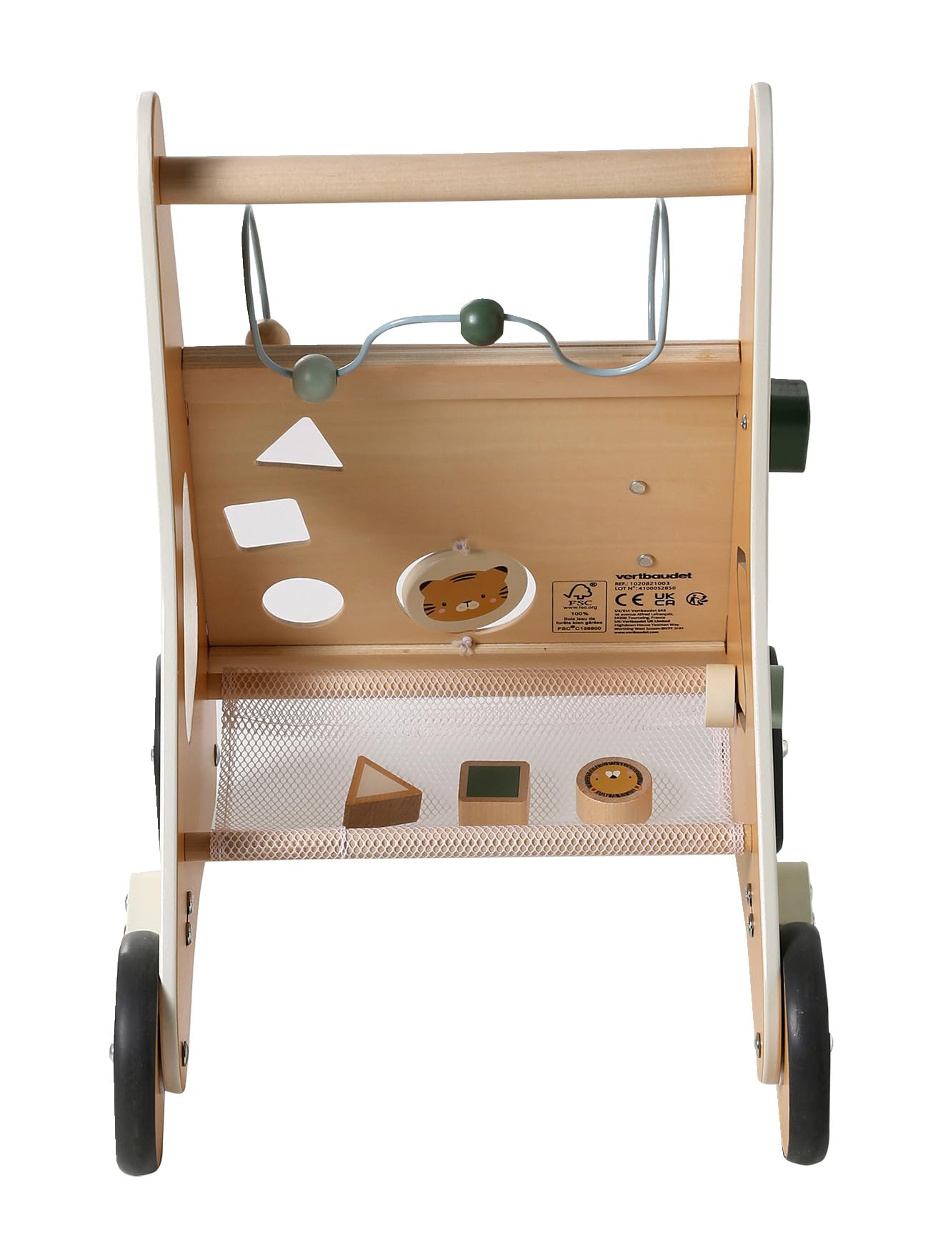 VERTBAUDET FSC Tansania TU Walkwagen mit Holzbremsen