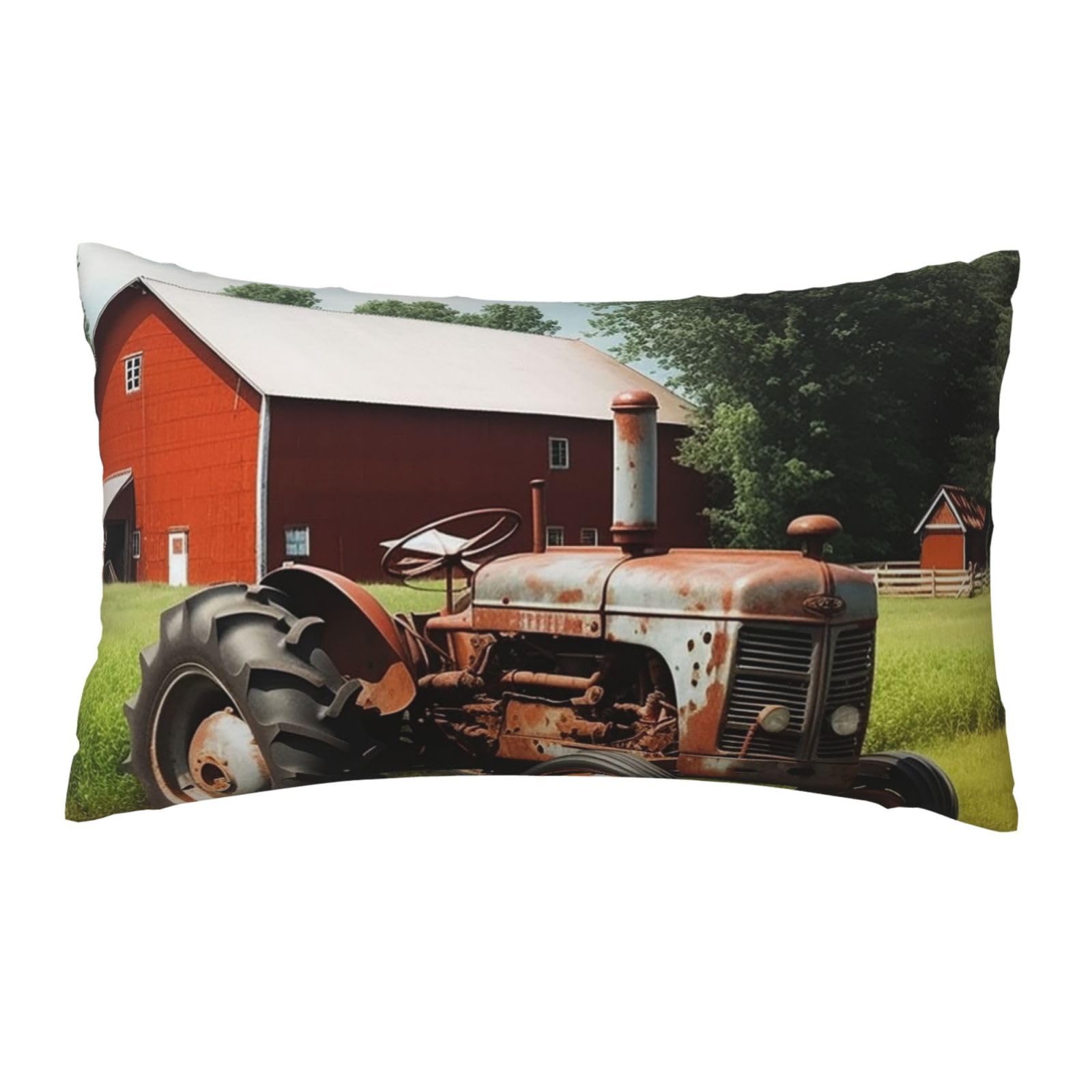 Luxury Velvet Pillow Cases 12 x 20 inch Super Soft Decorative Throw Pillow Covers - Company Farm Tractor Pillowcases Modern Lumbar Cushion Cases for Couch Sofa Bed Pillow Shams