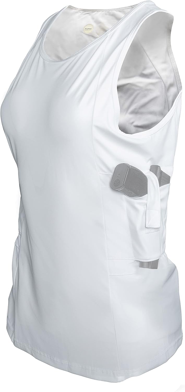 Graystone Holster Tank Top Shirt Concealed Carry Clothing for Women Concealment Compression CCW Tactical Clothes - Image 3