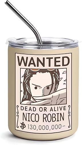 BayJew Vasos aislados al vacío de 12 onzas con tapa y pajilla, taza de café de acero inoxidable de doble pared para oficina y hogar, lindos regalos