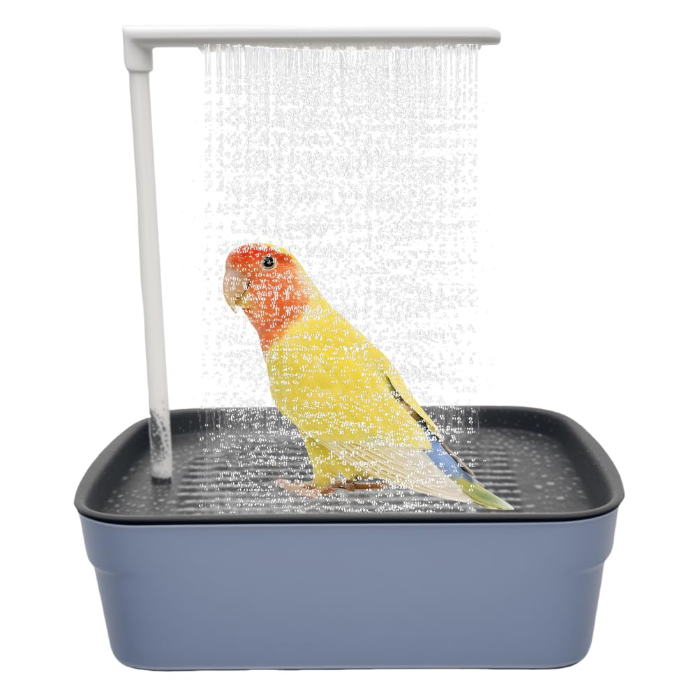Baignoire Oiseaux Automatique, Electrique Baignoire pour Oiseaux, Baignoire de Douche avec Douche à Circulation Eau, Multifonctionnelle Baignoire Perroquet