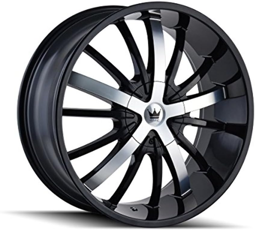 ESSENCE 20x8.5, Bolt Pattern: 5x115/120, Offset: 18, BLACK/MACHINED, set of 1
