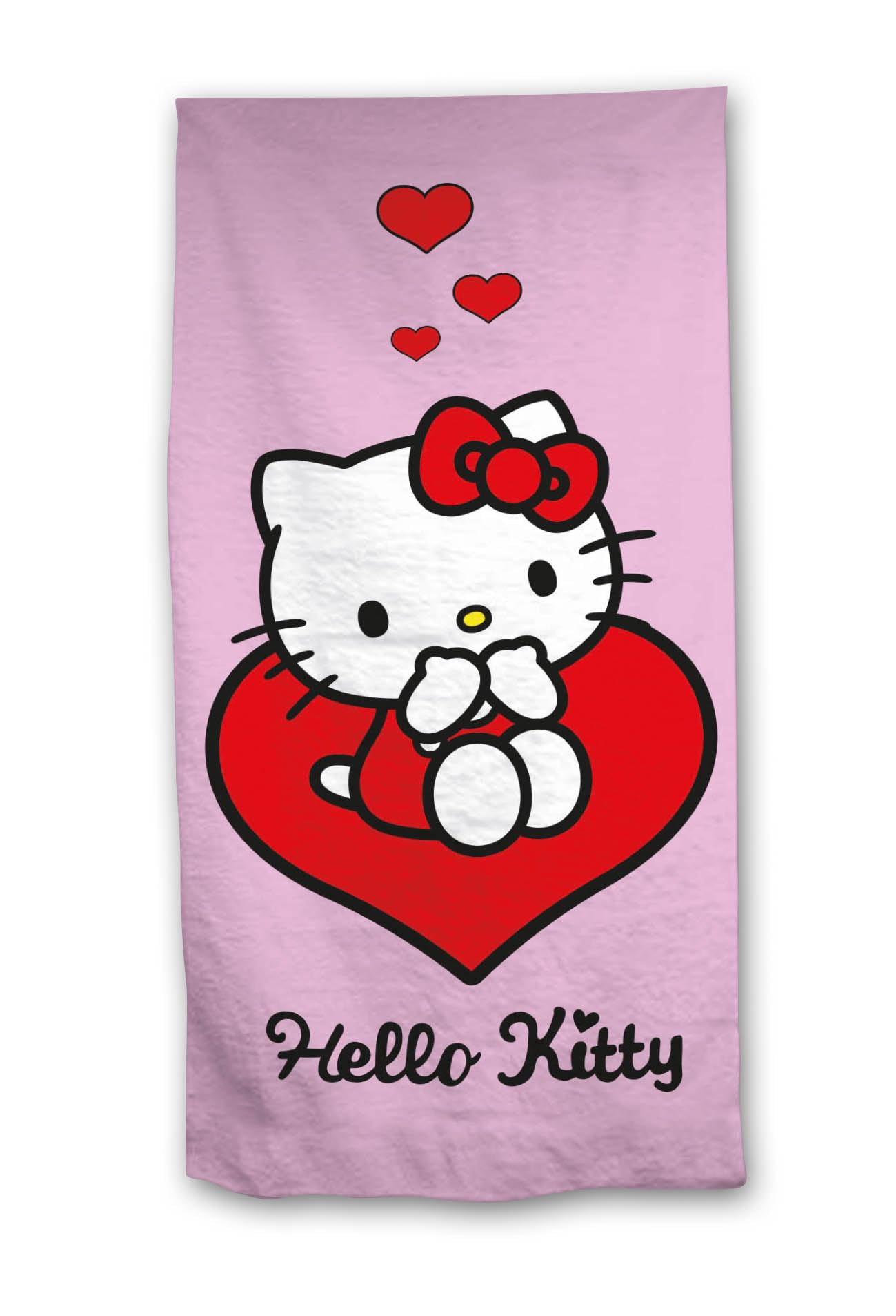Aymax Pink Hello Kitty Polyester Beach Towel, Beach Towel 70 X 140 Cm Ultra Absorbent