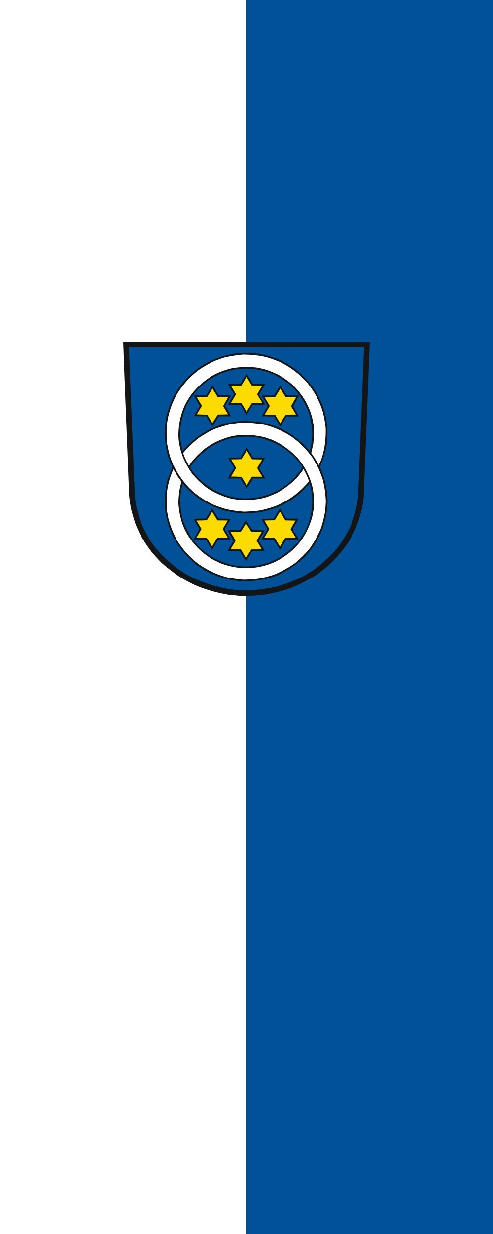 Drapeau Zwiefalten vertical 300x120cm pour éviter l'enroulement et rester visible