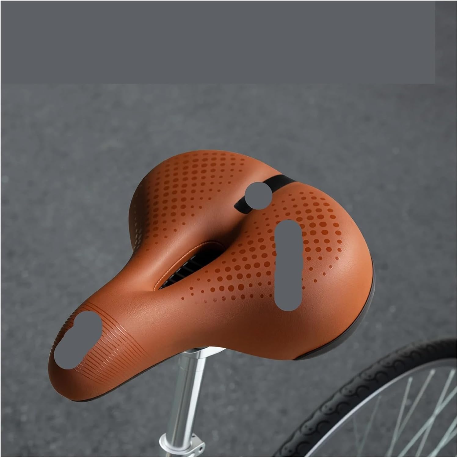 Bicycle Seat Breathable Soft and Comfortable Saddle Shock Absorption Mountain Bike Accessories(Light Pink)