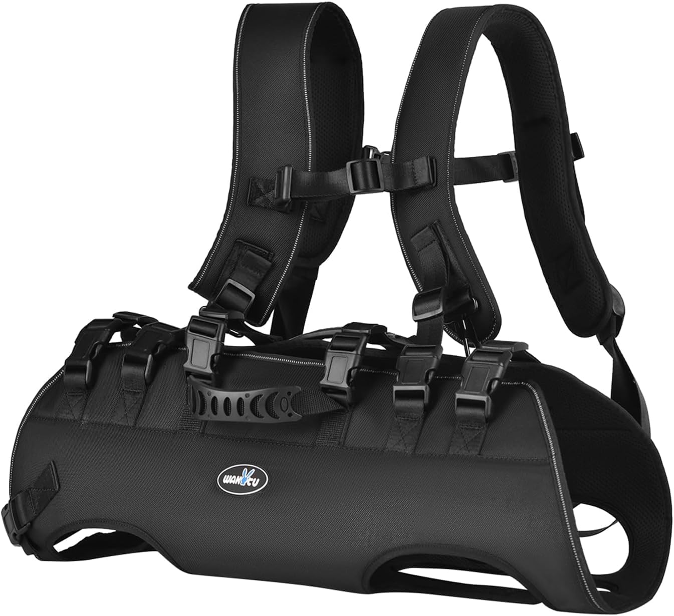 Wakytu Dog Lift Harness for Small Dogs,Dog Backpack Carrier,Adjustable Padded Breathable Straps for Dogs, Disabled, Joint Injuries, Arthritis,L(18.5-29.5LBS)