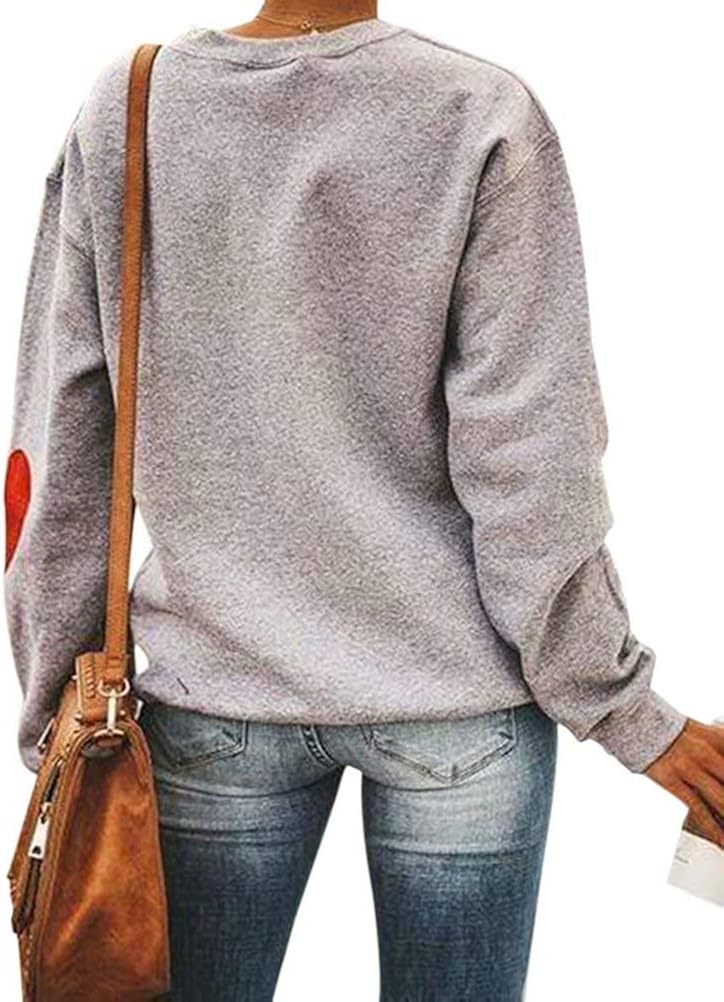 heart elbow patch sweatshirt