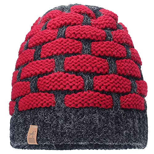 mh michael heinen Wintermütze Damen Beanie Strickmütze Mütze Mit Bommel Pudelmütze Cover