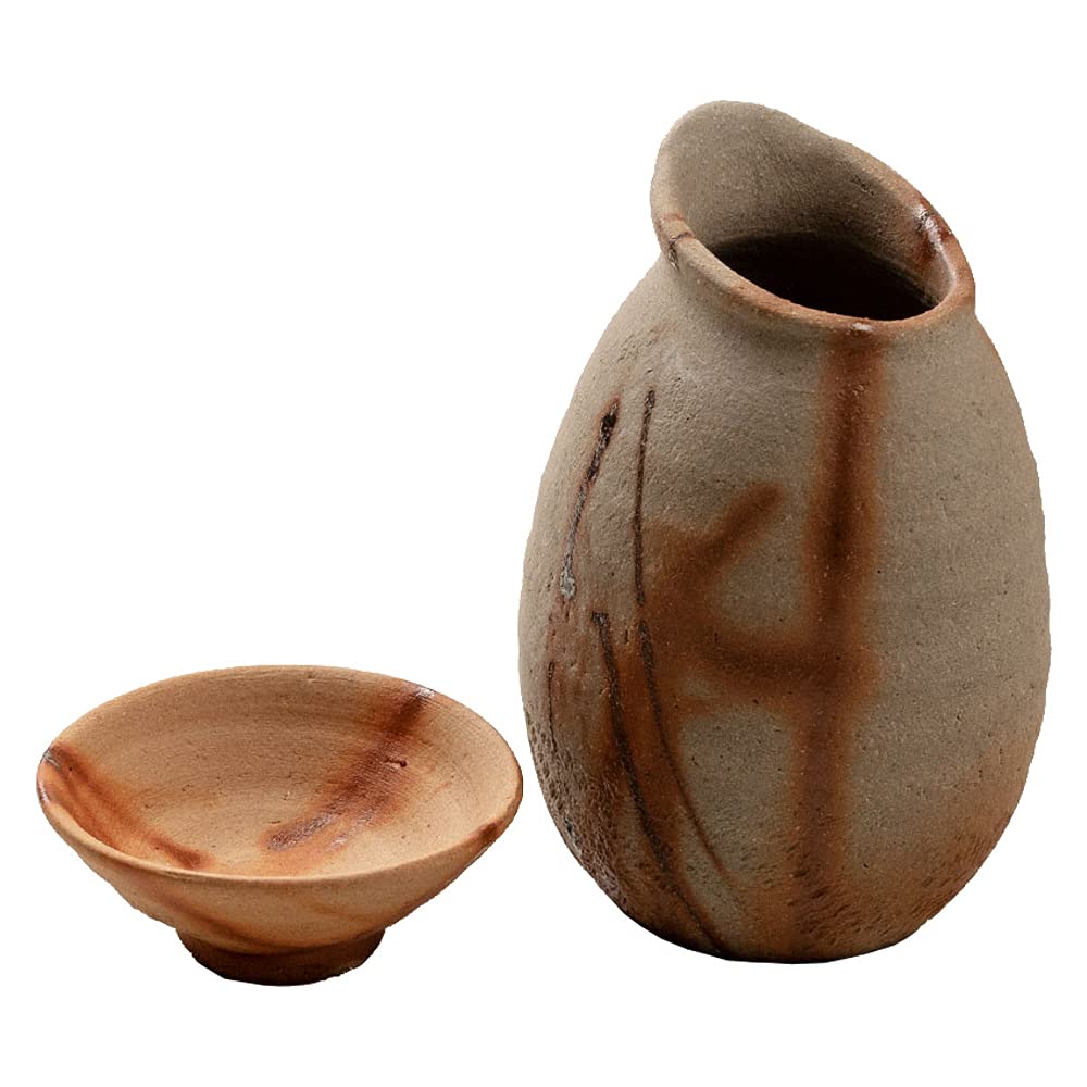 Amazon | 敬老の日 小川窯の縄文食器 縄文酒器セット（縄文盃、酒つぎ