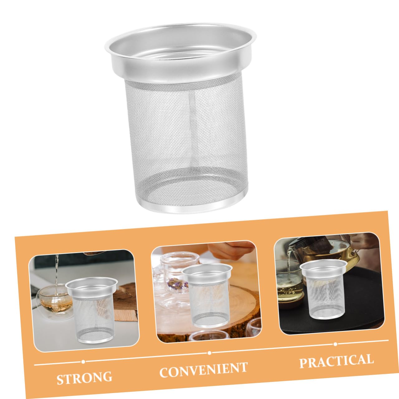Colador De Té Forma De Tetera Infusor De Té De Acero Inoxidable Filtro De Malla Para Infusor De Metal Tetera