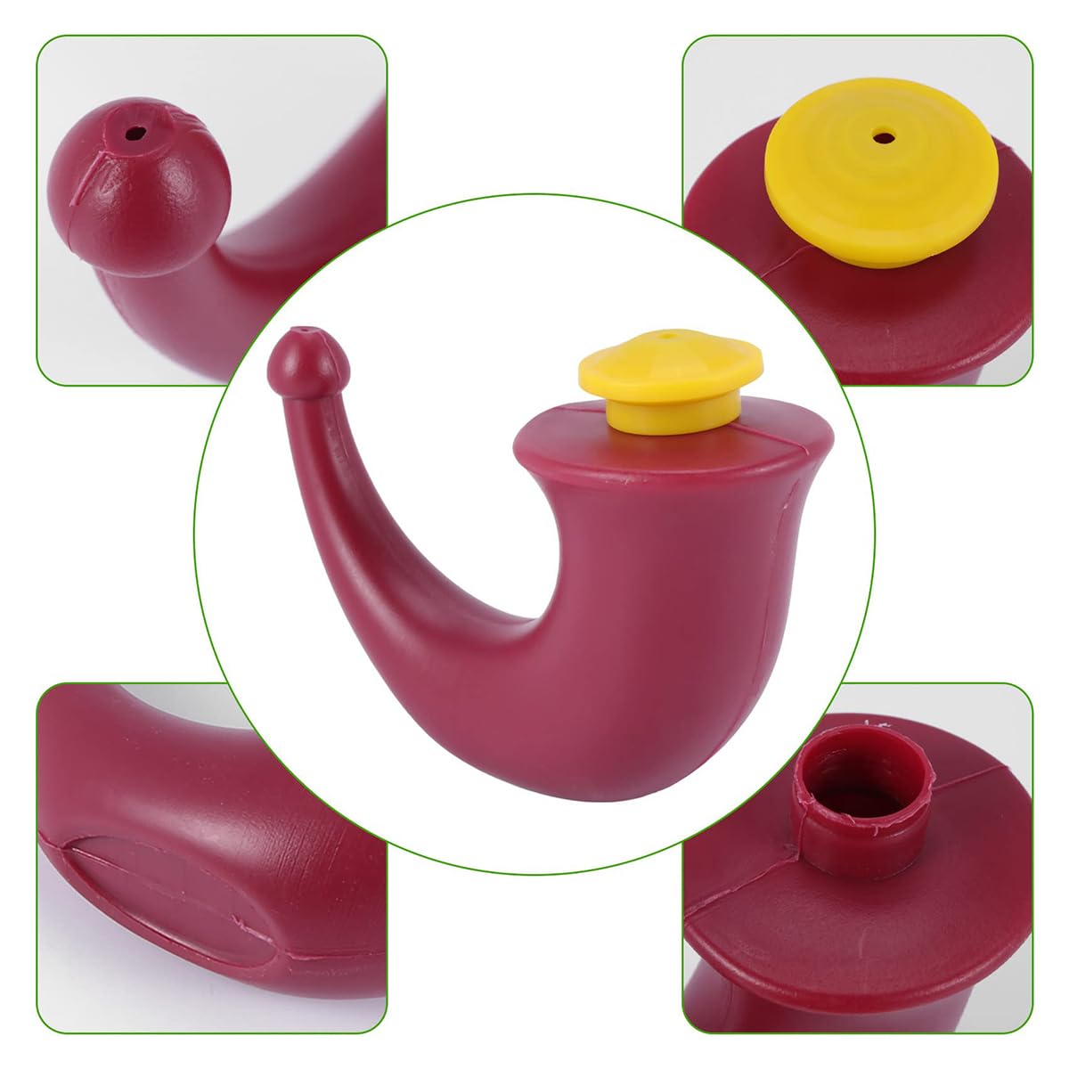 Neti Pot de yoga pour le nez, Système d'irrigation sinusoïdale, 200 ml
