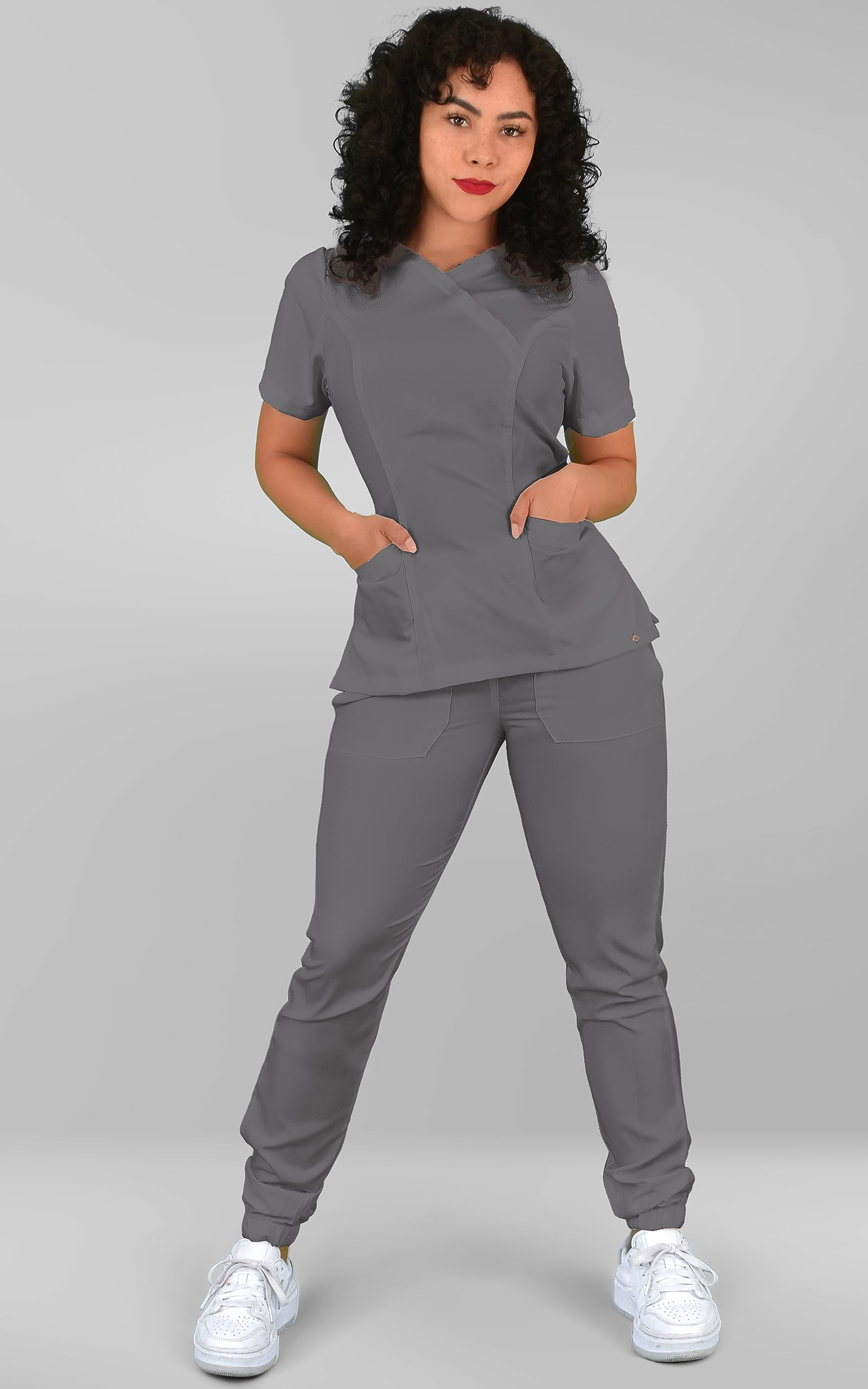 Surgical Medical Set Lady Anti-Fluid Resistant, Gray, L