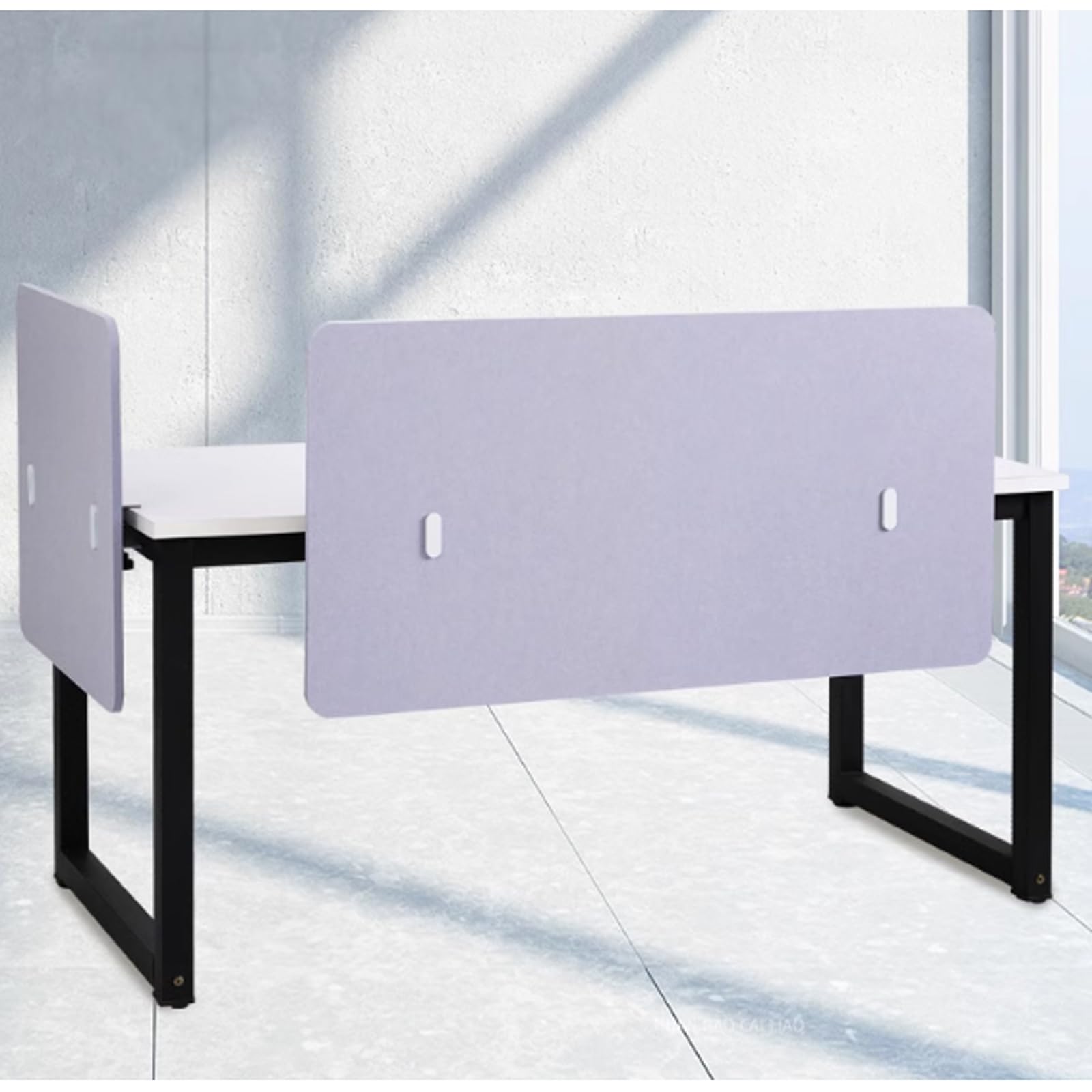 Separador Clamp-on Acoustic Desk Divider 47 x 24 cale Panel prywatyzujący ekran pochłaniający dźwięk Cubicle Desktop Separator for Classroom Office Library Divisor