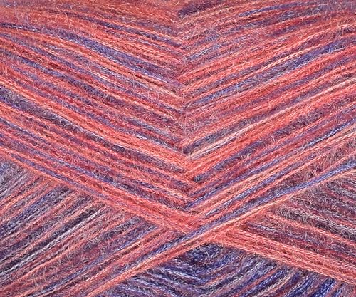 Image of M.G ENTERPRISE Knitting Wool Yarn, Soft Fancy Feather Wool Iris Baba 100 GMS Best Used with Knitting Needles, Soft Fancy Wool-FF Art-ACFA