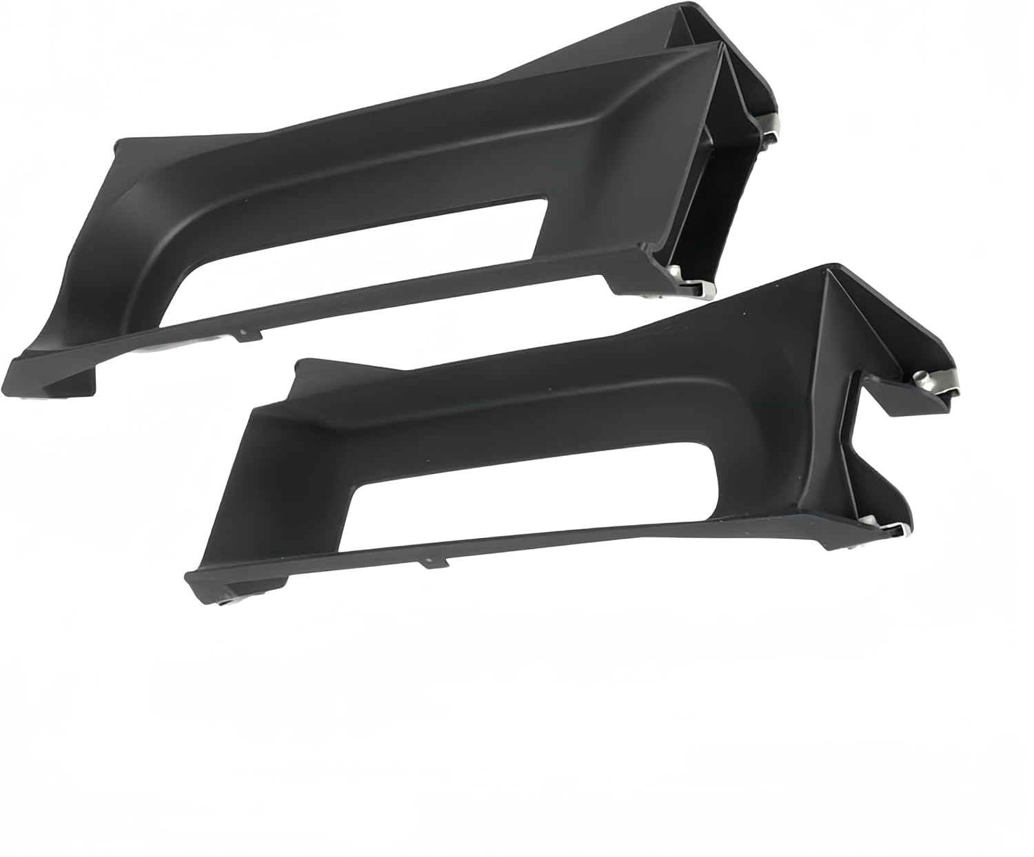 POETRYXIAO Front Driver Passenger Tow Hooks Bezel Bracket for 2013-2018 Dodge Ram 1500,Left & Right Tow Hook Bezel Set for Dodge Ram Accessories (Black)