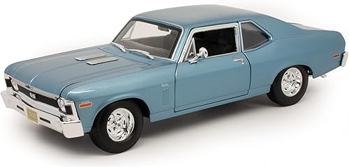 1970 Chevy Nova SS Coupe, Azul - Maisto 31132 - Modelo de coche fundido a presión a escala 118 por Maisto