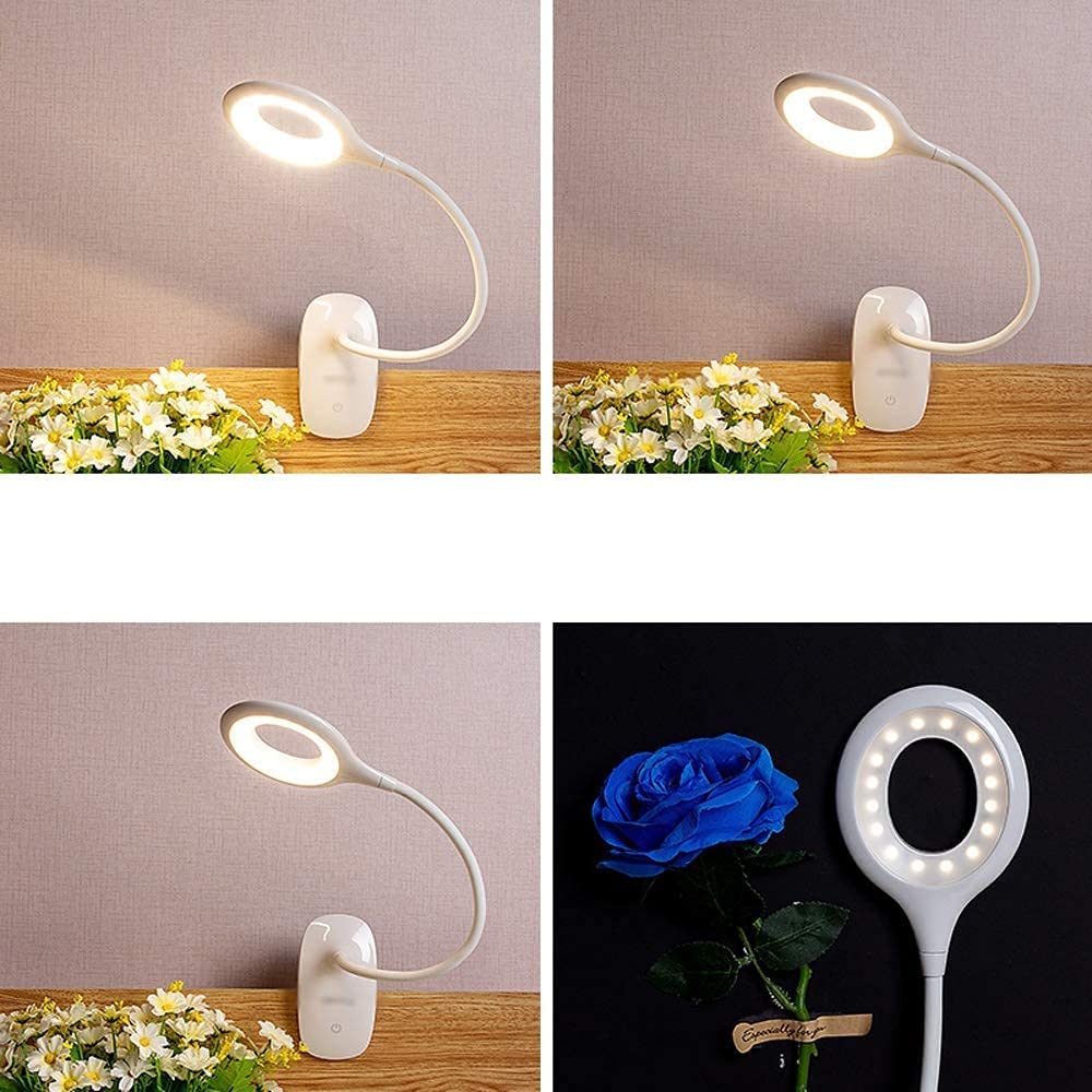 Lampe Bureau Lampe de Bureau Lampe de Lecture Rechargeable LED Lampe De Bureau Lecture Protection Des Yeux Lampe De Table Pince Lampe De Bureau Collège Étudiant Lampe De Bureau Bureau D'étude Lampe de