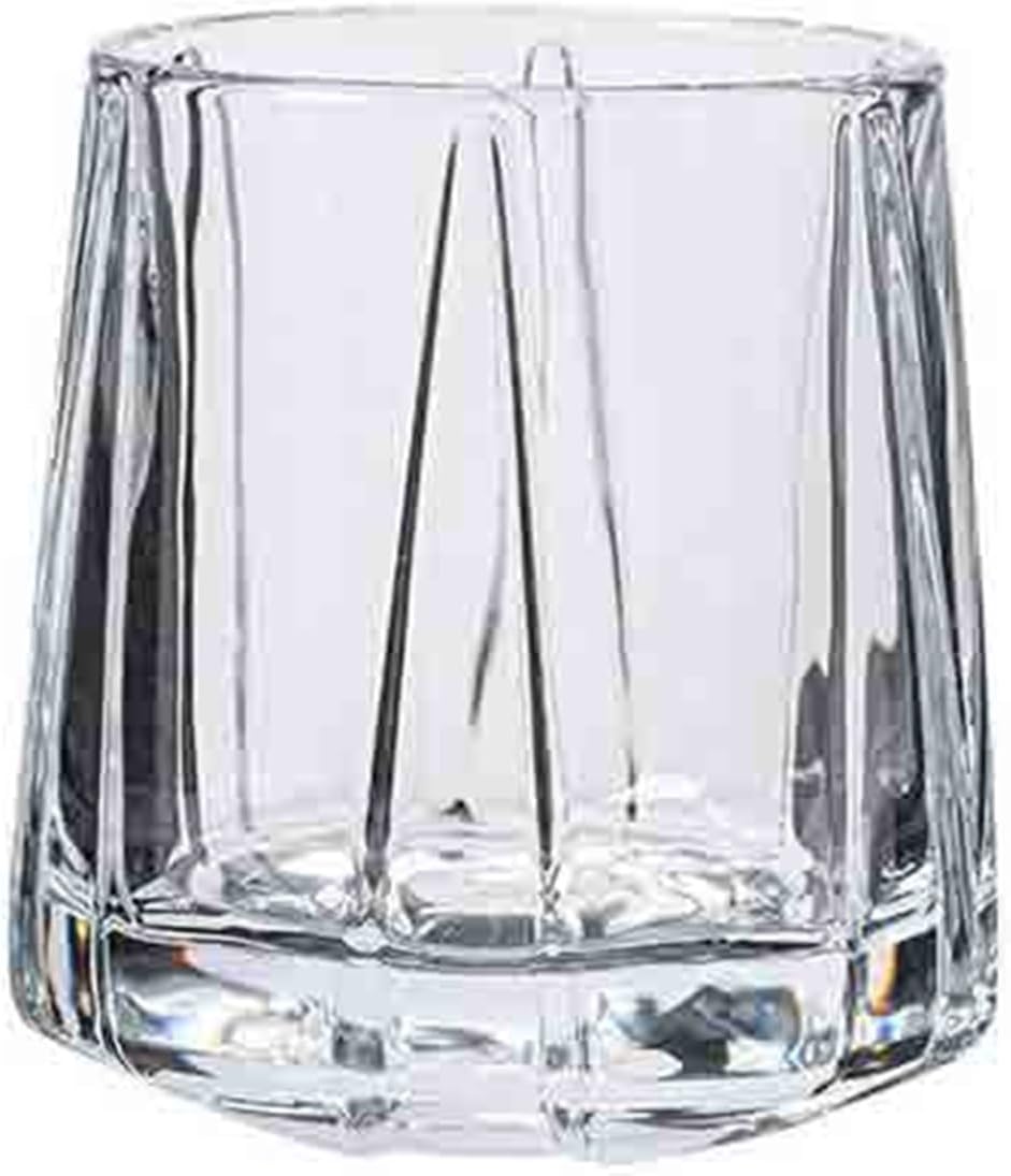 Glass Cups Crystal Whiskey Glasses, 6 OZ Clear Bar, Dishwasher Safe for Juice