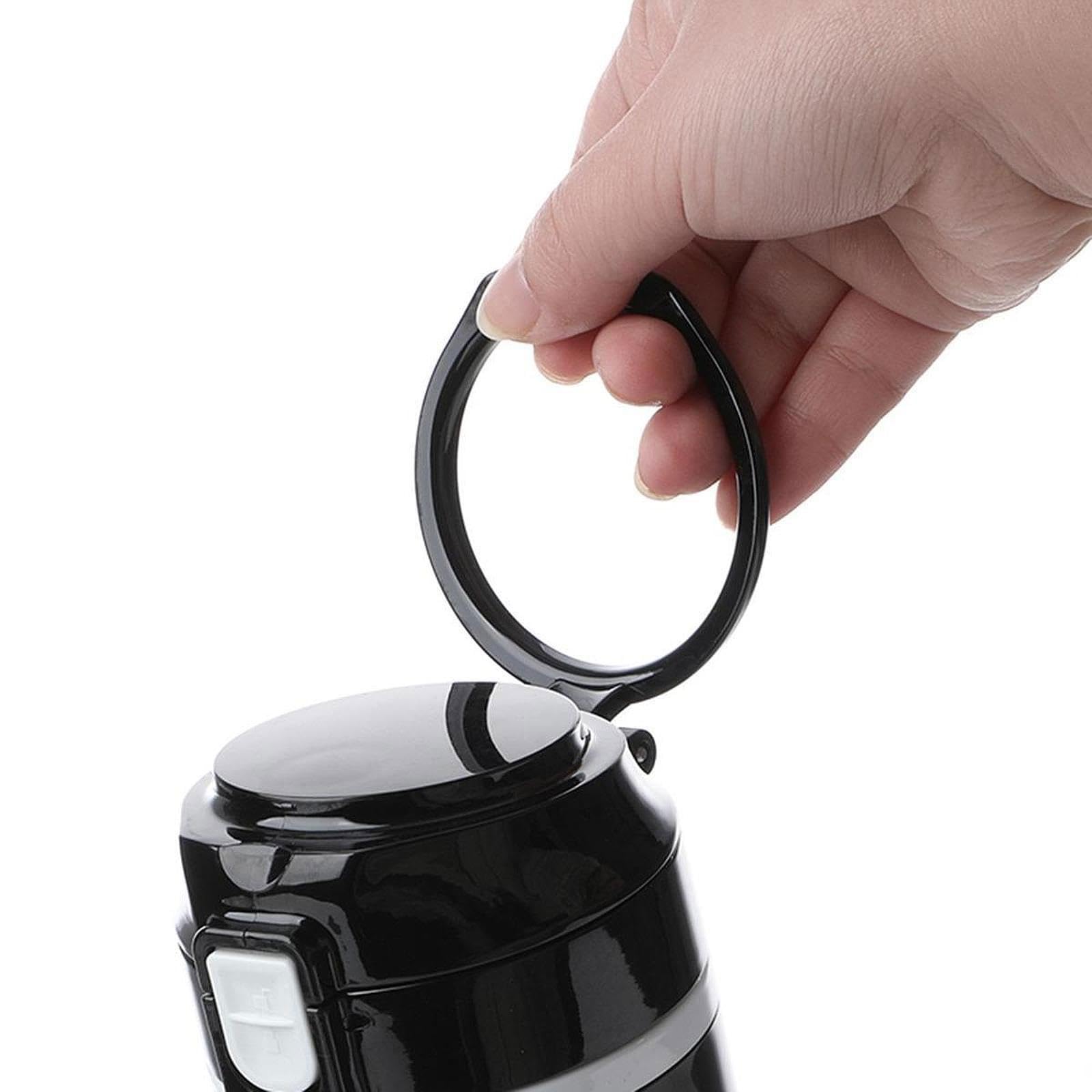 12V/24V Auto Wasserkocher, Reise Wasserkocher mit Isolierter Tasse Zum Heizen für Familie, Auto Und Schule, Schwarz
