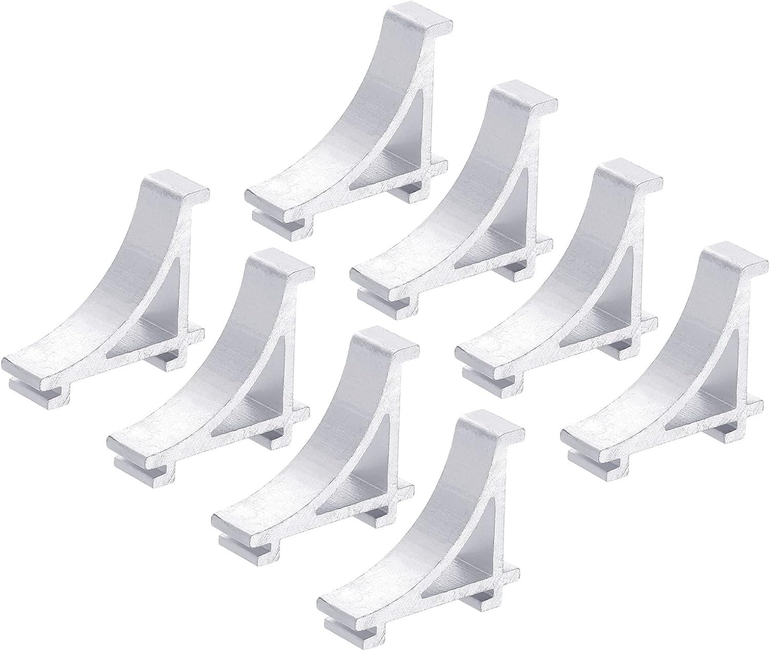 MECCANIXITY Freezer Shelf Clips, Refrigerator Clip Kits Cooler Shelf Support 1.08x0.33x0.96" for Home Use Pack of 8