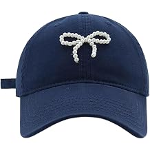 Baseball Hat,Girl Pearl Bow Baseball Hat Pearl Bow Sports Hat for Spring Breathable Hat for Adults Casual Sport