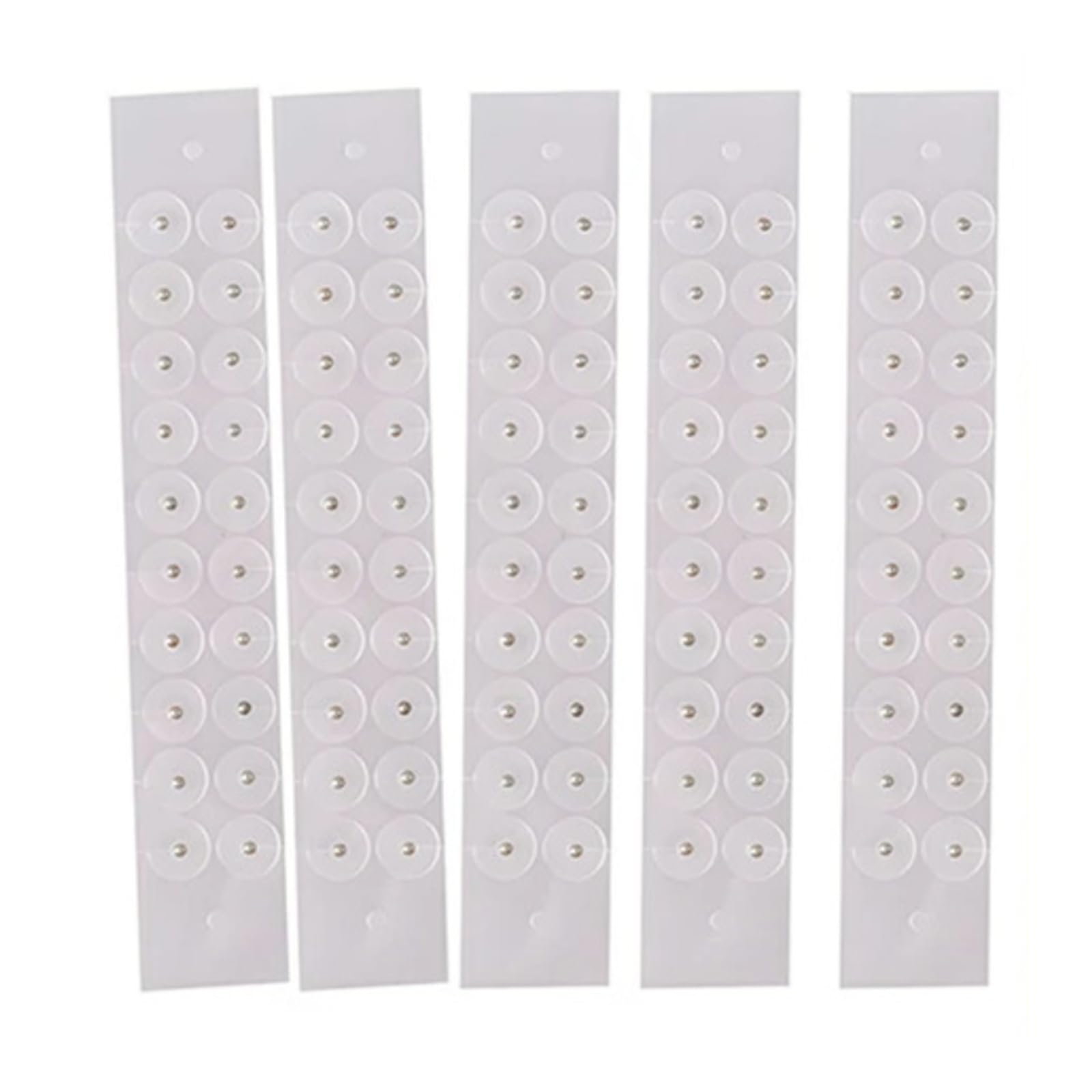Obotsnoi Silver 100Pcs Ear Care Bead Acupunctures Auricular Disposables Sticker Massage Patches Clear Point Sticker Massager Acupunctures Beads Ear Care