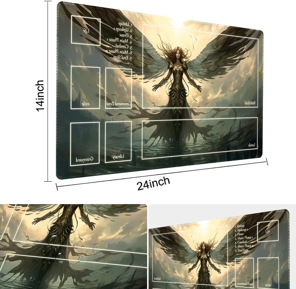 MTG Playmat - Non-Slip Backing Printing, Ideal for Card Game Enthusiasts TCG Playmat (MTG1-Disaster befalls-Deck)