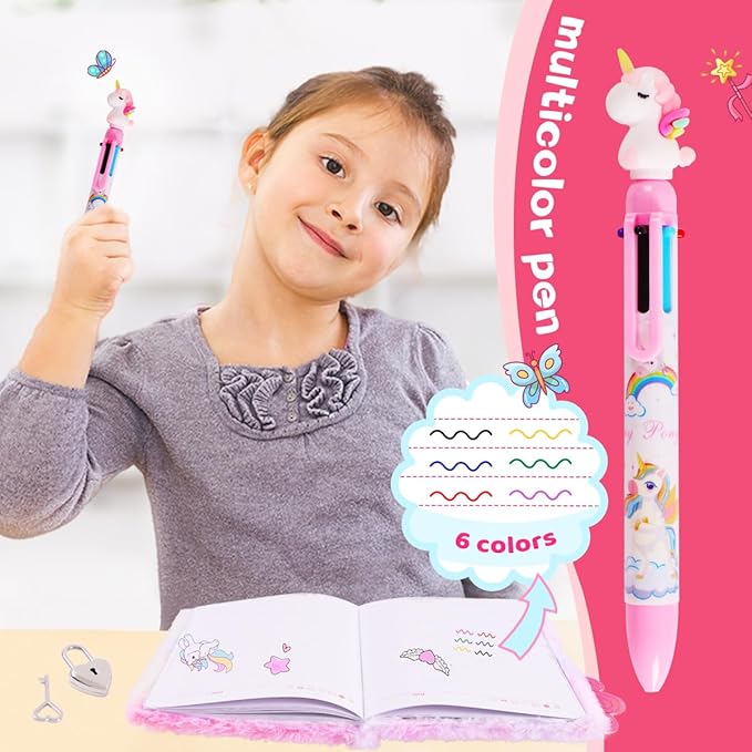 Cuaderno Diario Axolotl con Candado y Llaves para Niñas miniatura 2