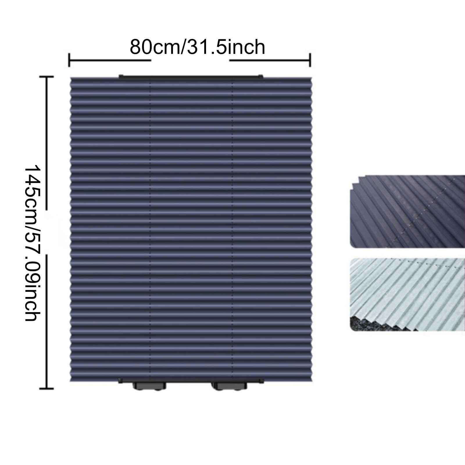 Parasol Retráctil para Parabrisas Delantero de Coche con Ventosas, Visera Portátil para SUV, 80cm x 145cm