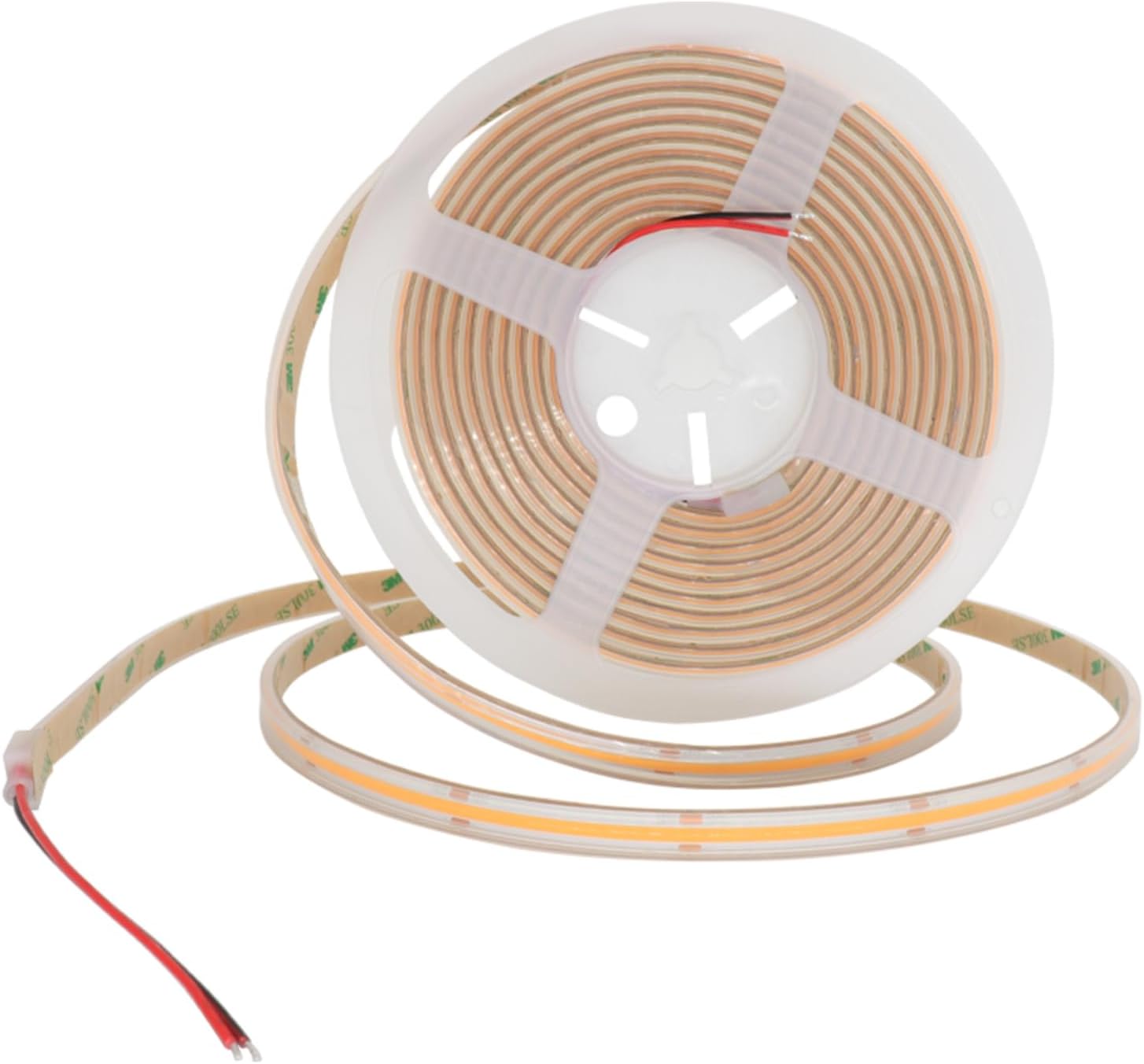 COB LED Strip Light, IP68, Waterproof, 16.4 ft 5 m, Daylight 6000K, DC24V, LED Strip, 480 LEDs/m, 0.4 inch 10 mm, High Density for Bathroom, Store, Indoor, Outdoor