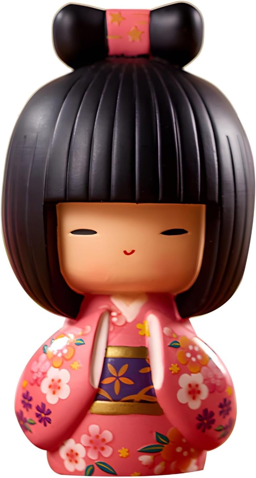 Doll - Japanese Geisha Resin Figurine, Intricate Craftsmanship, 4.3 X 2.8 X 12.2 Inches