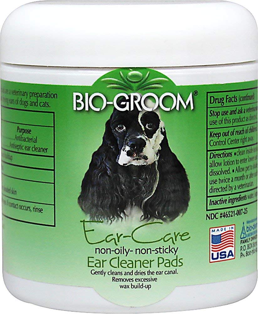 Bio Groom Ear Care Ear Cleaner Pads 25 Pads 2 Pack