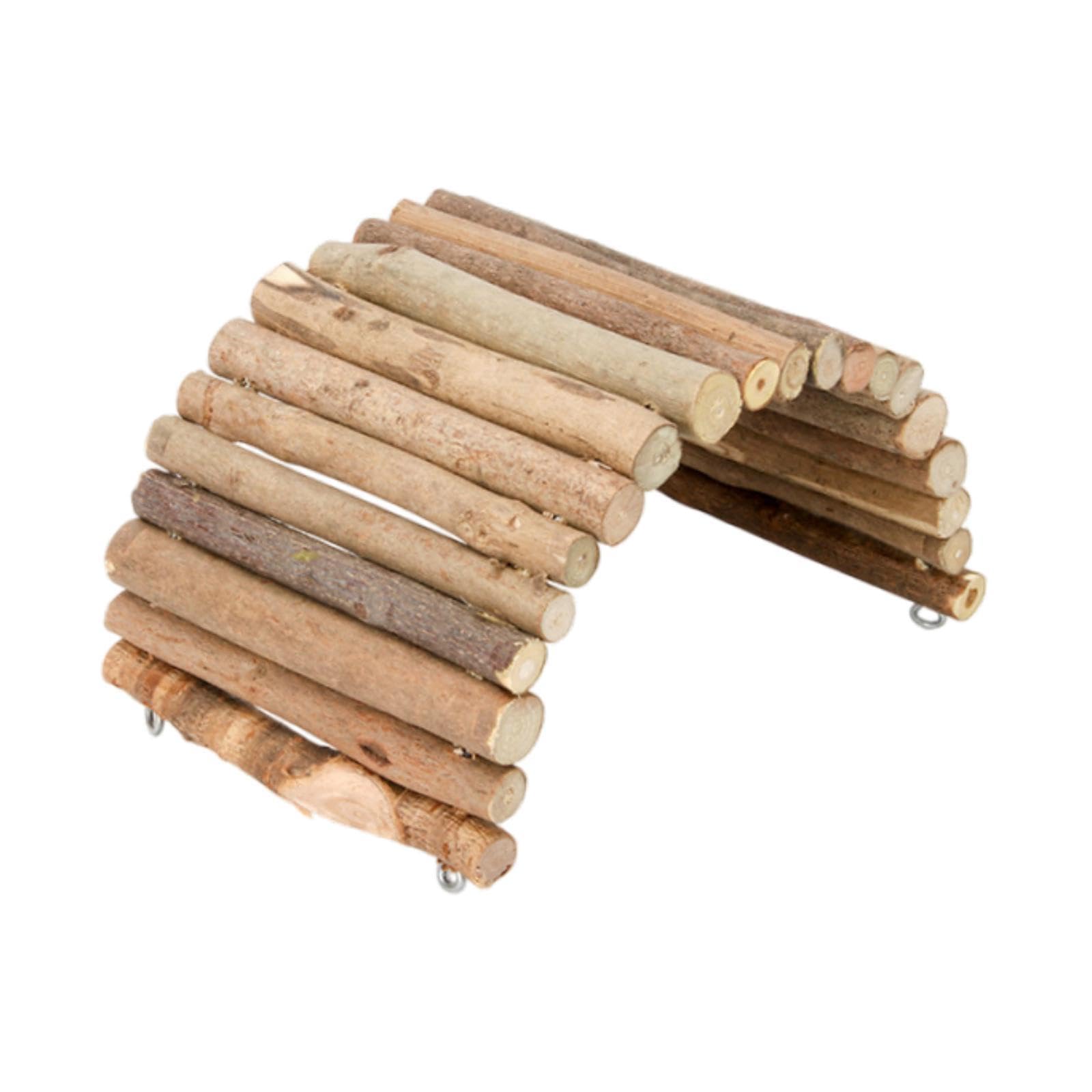 SECRET DESIRE Wooden Hamster Bridge Climbing Ladder Reptile Hideout for Mice Rats Tortoise-picture-26